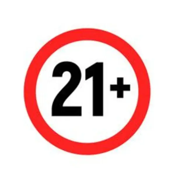 Under 21 sign warning symbol over 21 only vector image on VectorStock