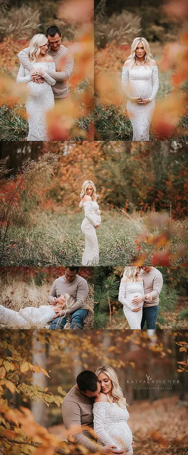 Heidi's Stunning Fall Maternity Session - Alpharetta Maternity Photographer — Katya Vilchyk -