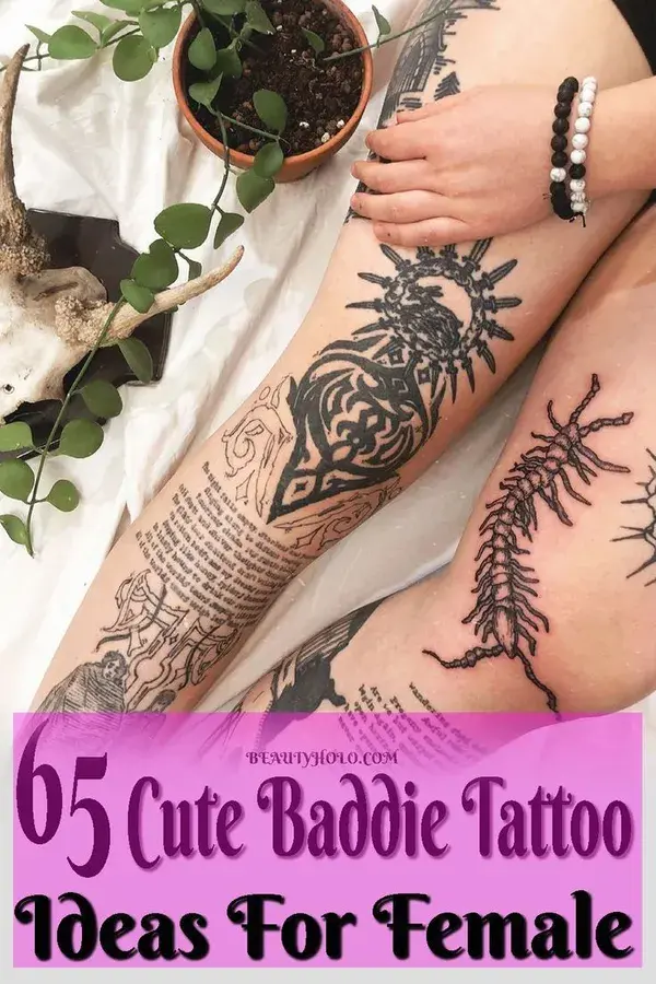 65 Cute Baddie Tattoo Ideas For Female