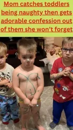 Mom catches toddlers being naughty then gets adorable confession out of them she won’t forget