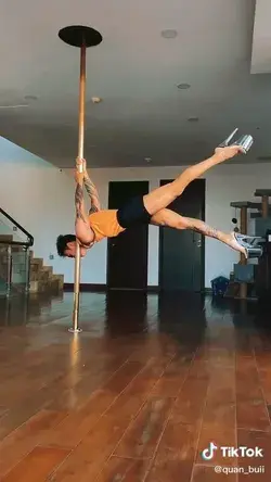 Male guy boy dance dancer dancing tiktok pole strong bottom feminine