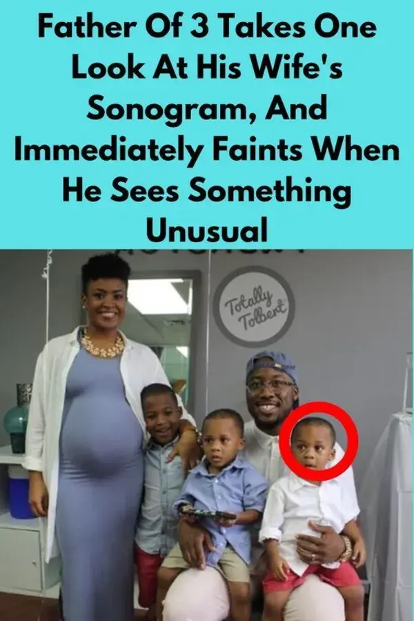 Father Of 3 Takes One Look At His Wife's Sonogram, And Immediately Faints When He Sees Something ..