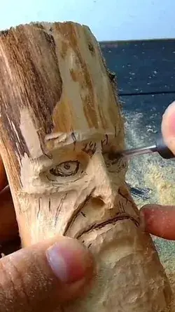 Dremel Wood Carving in Cypress.