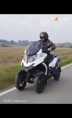 World's first vehicle with four tilting wheels