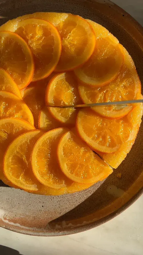 Gâteau renversé à l'orange