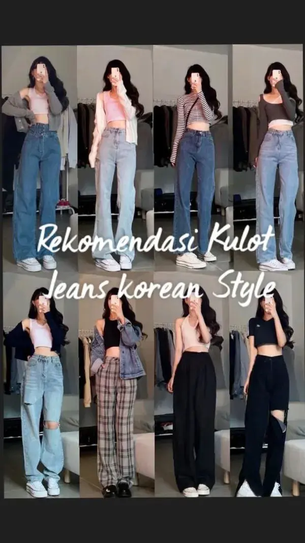 Rekomendasi Kulot  Jeans korean Style