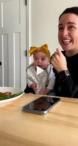 New mom can't control her emotions when her baby laughs ..