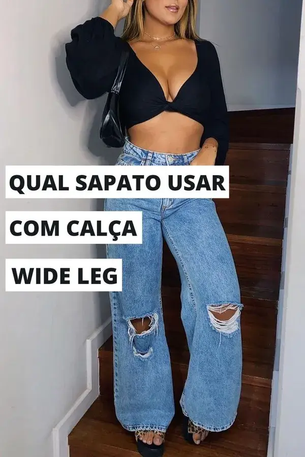 Qual sapato usar com calça wide leg