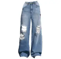 Flap Pocket Contrast Stitch Jeans