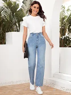 High Waist Wide Leg Jeans