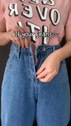 if your jeans too loose and try this#jeans#fashionhack