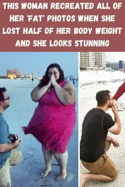 This Woman Recreated All Of Her 'Fat' Photos When She Lost Half Of Her Body Weight And She Looks Stu