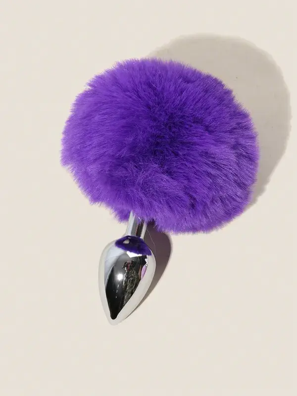 1pc Women Fluffy Pom Pom Decor Fashion Costume Prop, For Summer