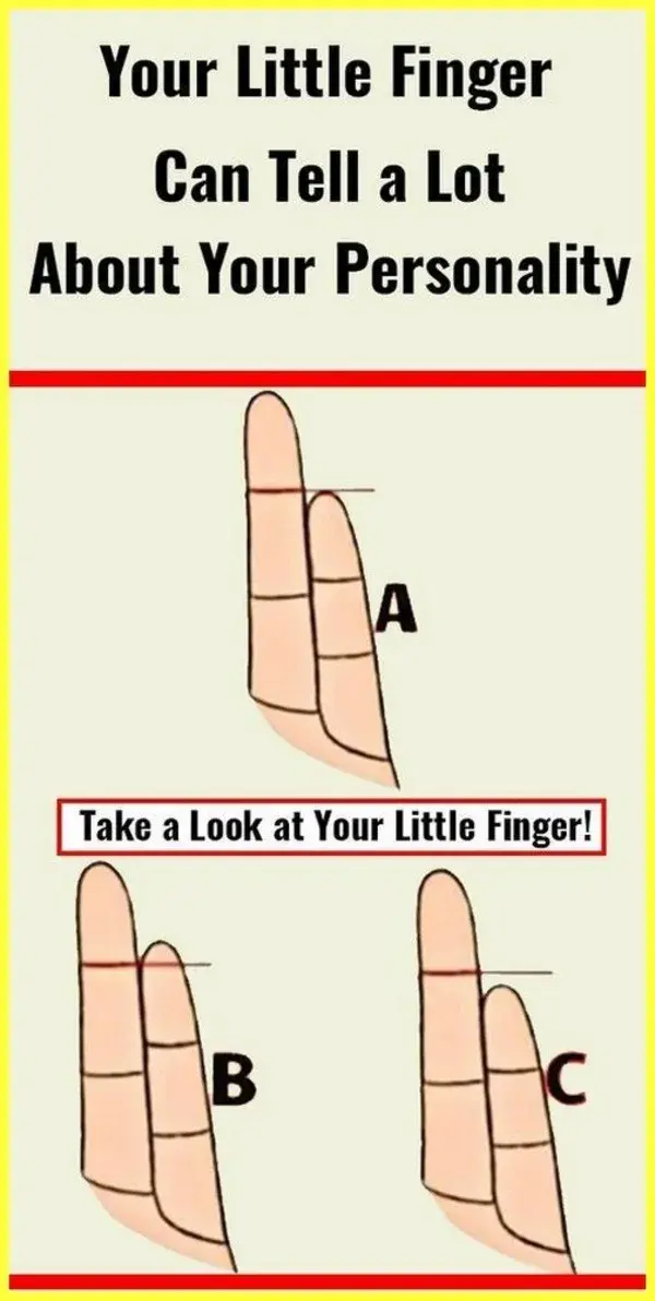 Your Little Finger Can Tell a Lot About Your Personality !!