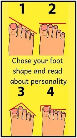 WHAT YOUR FOOT SHAPE REVEALS ABOUT YOUR PERSONALITY