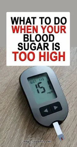 WHAT TO DO WHEN YOUR BLOOD SUGAR IS TOO HIGH
