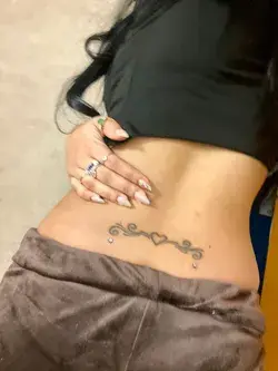 tramp stamp with back dermals