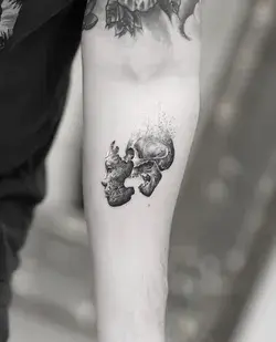 Skull Tattoo | Tattoo by Alex Aureo in Aureo Roma Tattoo & Gallery
