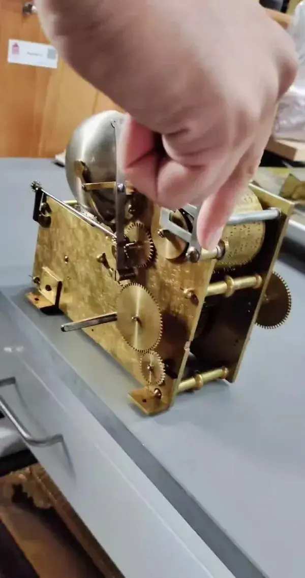 Inside this clock