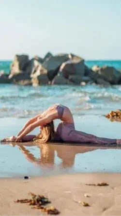 Beautiful Yoga Poses - Split Legs and Arched Back