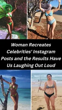 Woman Recreates Celebrities' Instagram Posts and the Results Have Us Laughing Out Loud