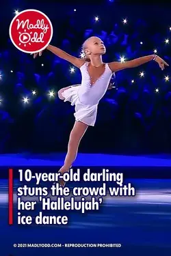 10-year-old darling stuns the crowd with her ‘Hallelujah’ ice dance