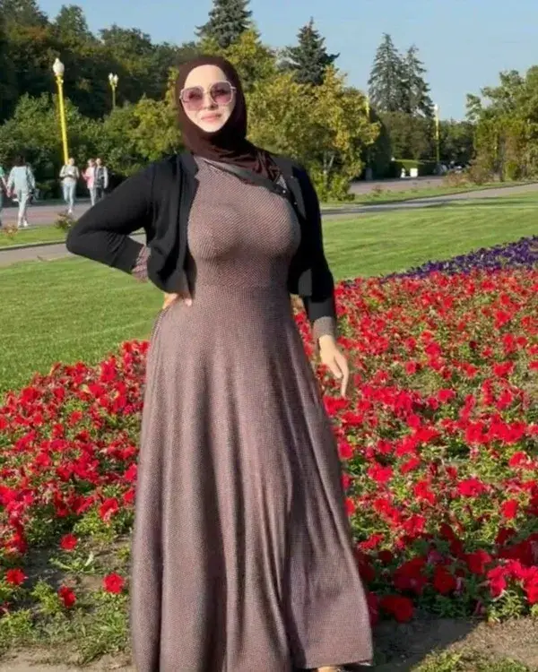 Chubby hijab big tits