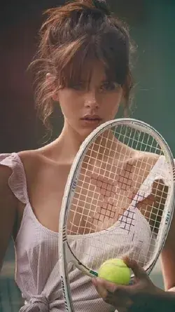 Beautiful  tennis player   Isn't she？