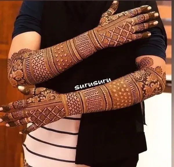 Bridal henna design