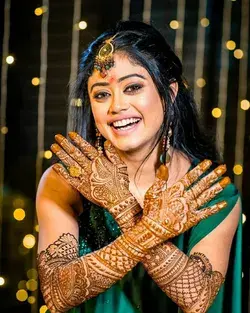 Traditional mehndi for Indian weddings.