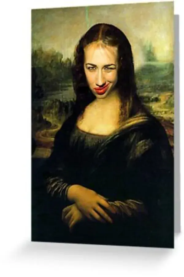 Miranda Sings - Mona Lisa Phone Case Greeting Card & Postcard by 4ogo Design