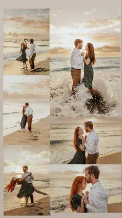 Couple’s beach photoshoot