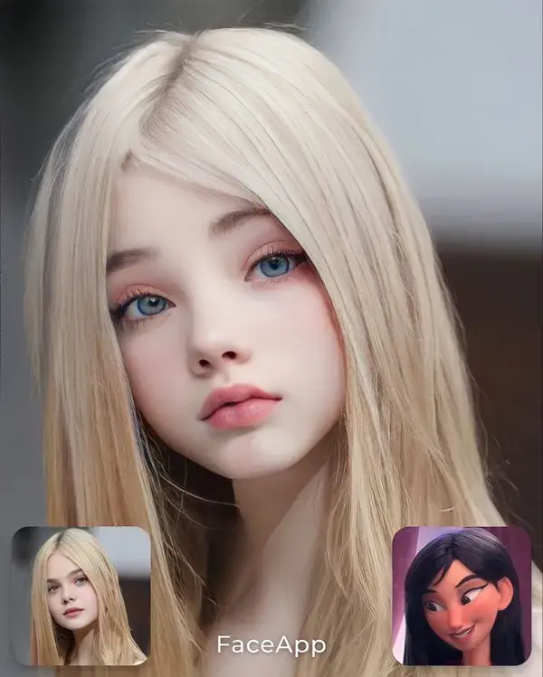 Face app | blonde girl❣️beautiful face❣️pretty girl❣️