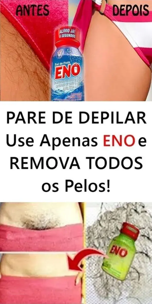 PARE DE DEPILAR - Use Apenas Eno e REMOVA TODOS os Pelos!