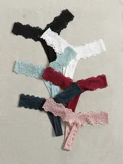 6pack Floral Lace Panty