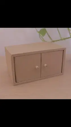 💡a mini desktop cabinet from cardboard