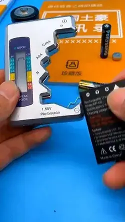 Battery Tester, Digital LCD Universal Battery Checker