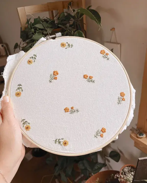 Floral embroidery