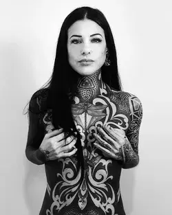 Gorgeous Geometric Sleeve Chestpiece & Hand Tattoos on Blum TTT