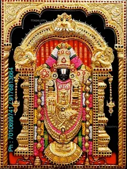 Balaji 3D  Tanjore Painting