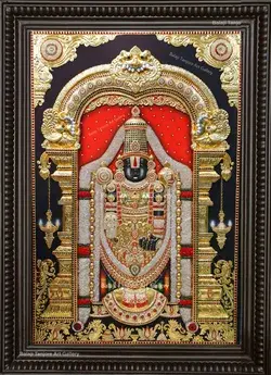 balaji full embossing AD stone tanjore painting