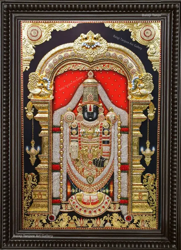 balaji full embossing AD stone tanjore painting