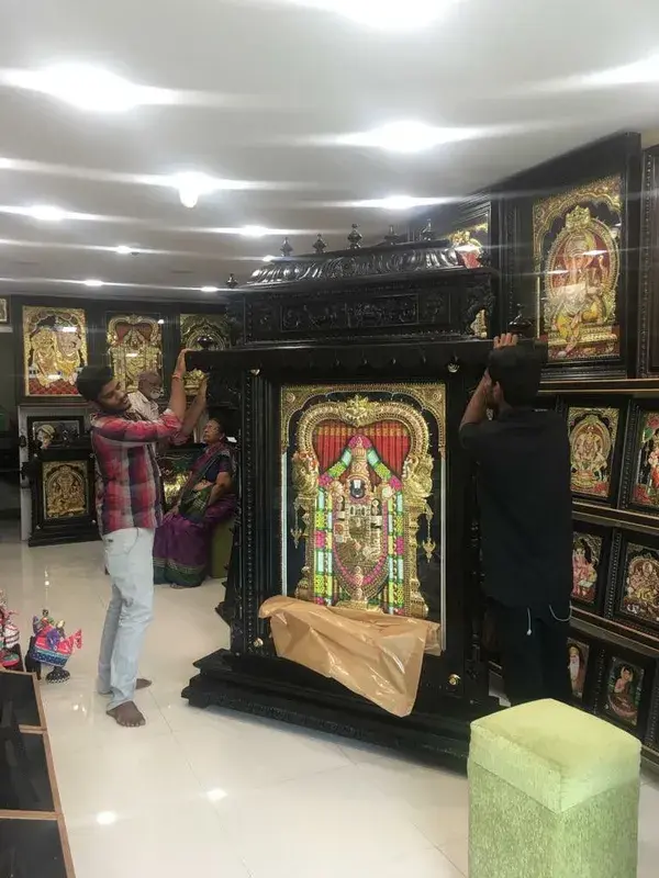 4.5ft x 5.5ft full embossing balaji tanjore painting | Balaji Tanjore Art Gallery | call. 6383884488