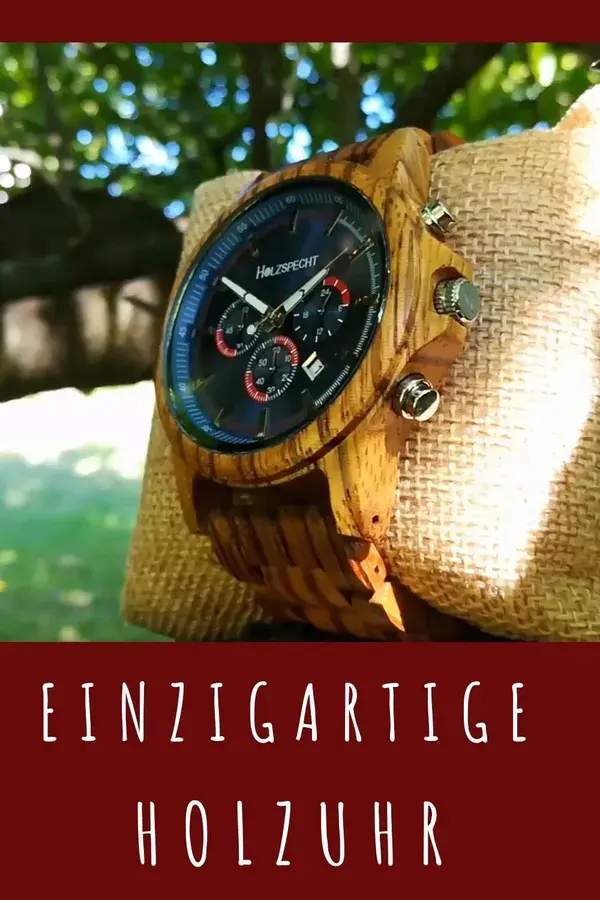 Armbanduhr aus Holz für Männer