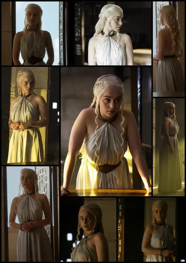 Daenerys Targaryen Game of Thrones  Mereen white dress