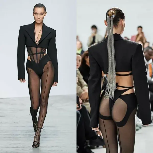 black sheer thights