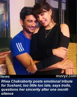 Rhea Chakraborty trolled for Sushant tribute 