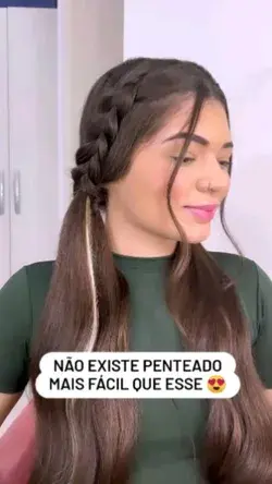 PENTEADO SIMPLES COM TRANÇA LATERAL