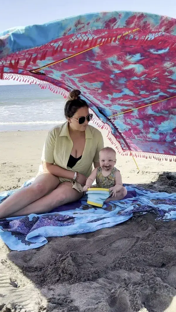 The perfect beach day set-up! #beachday