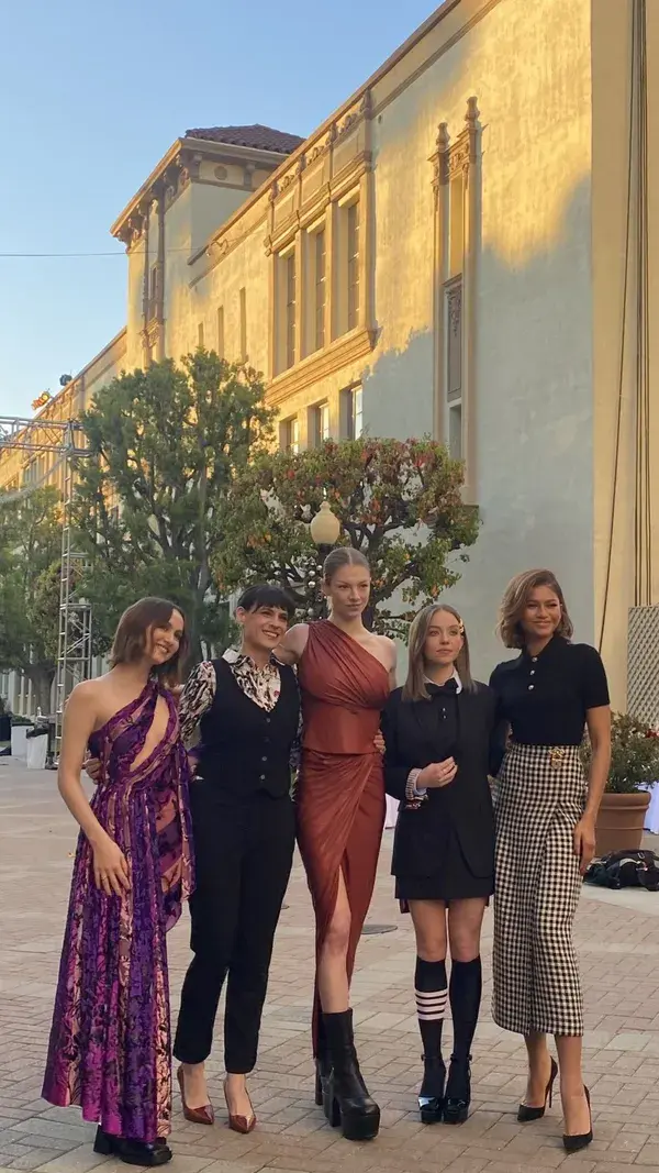 Zendaya, Hunter Schafer, Maude Apatow & Sydney Sweeney for the Euphoria FYC panel